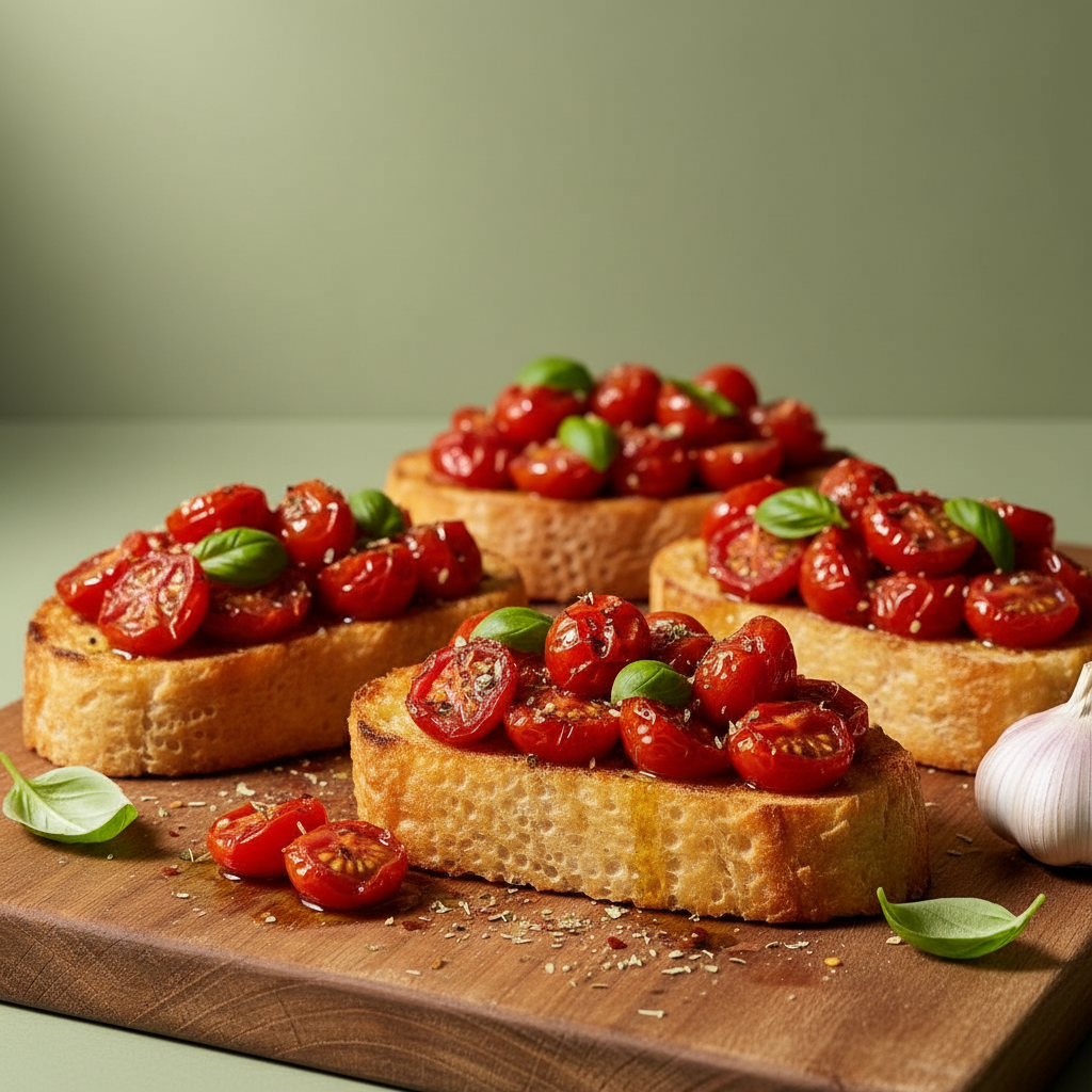 Slow-Roast Tomatoes & Italian Toast