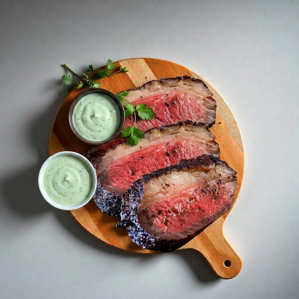 Grilled Picanha with Jalapeño Sauce
